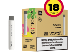 Vozol 600 Snow Top Coffee | Engångs Vape | 20mg | 10-pack